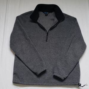 Vtg J Crew Quarter-Zip Fleece Women's Size Medium